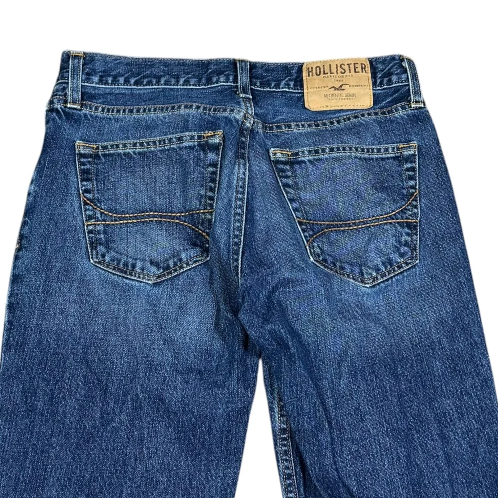 Hollister Button Fly Straight Leg Cotton Jeans Men's 30x32 (Fits 30x31 5/8)